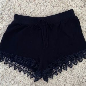 Black Comfy Lounge Shorts!